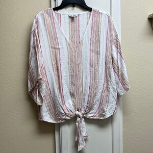 Front knot blouse